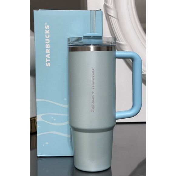 Stanley x Starbucks CHINA Exclusive 2025 SUMMER BLUE Series 30oz Tumbler - Picture 1 of 5